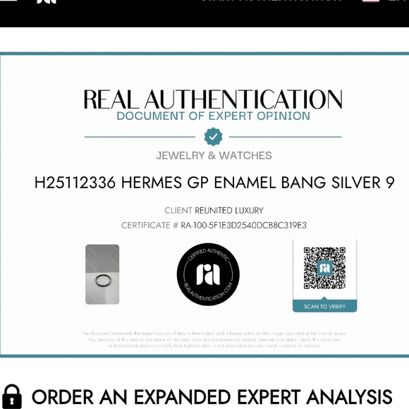 ** Authentic ** Hermes Bangle Bracelet Blue Black Enamel - Picture 8 of 8